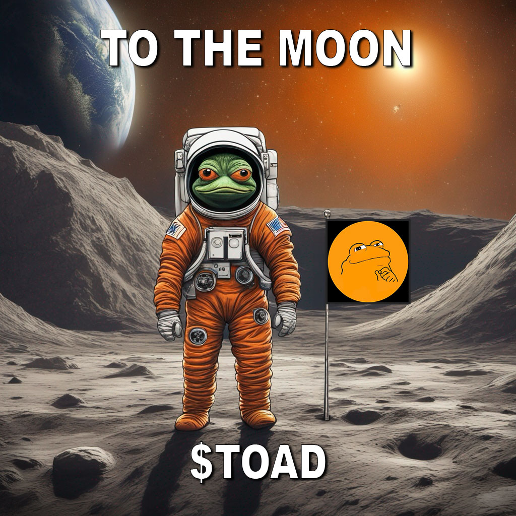 PigHits's tweet photo. @Crypto__emily $TOAD is my #memecoins pick that will go #1000x this year.

@ToadS0L
https://t.co/6566O37Rxw

#memecoins #solana #PEPE #WIF #CWIF #CATDOG #SHIB #BONK #1000x #500x #Crypto https://t.co/EuWPkHw9vE