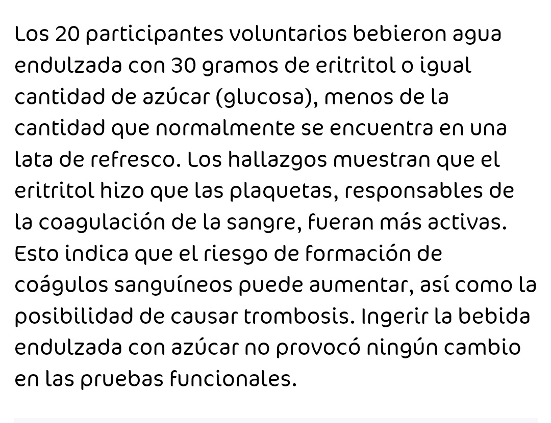 KuroKatzz's tweet photo. Cuidado con el eritritol https://t.co/x0Sbsv2IEZ