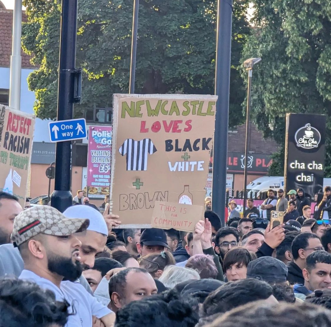 Joseph_Dobbs's tweet photo. Home town pride, with a big showing at yesterday's anti-racist rally. https://t.co/lMbeQoUxo9