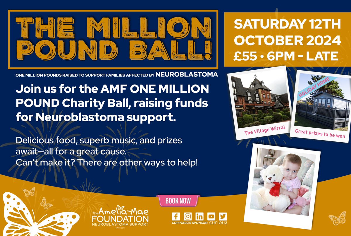 The_AmeliaMae's tweet photo. ⚠️ Less than 25 tickets left for our Million Pound Ball

Book here: https://t.co/MFayPiBnpu

#neuroblastoma https://t.co/mQK7ZEazN1