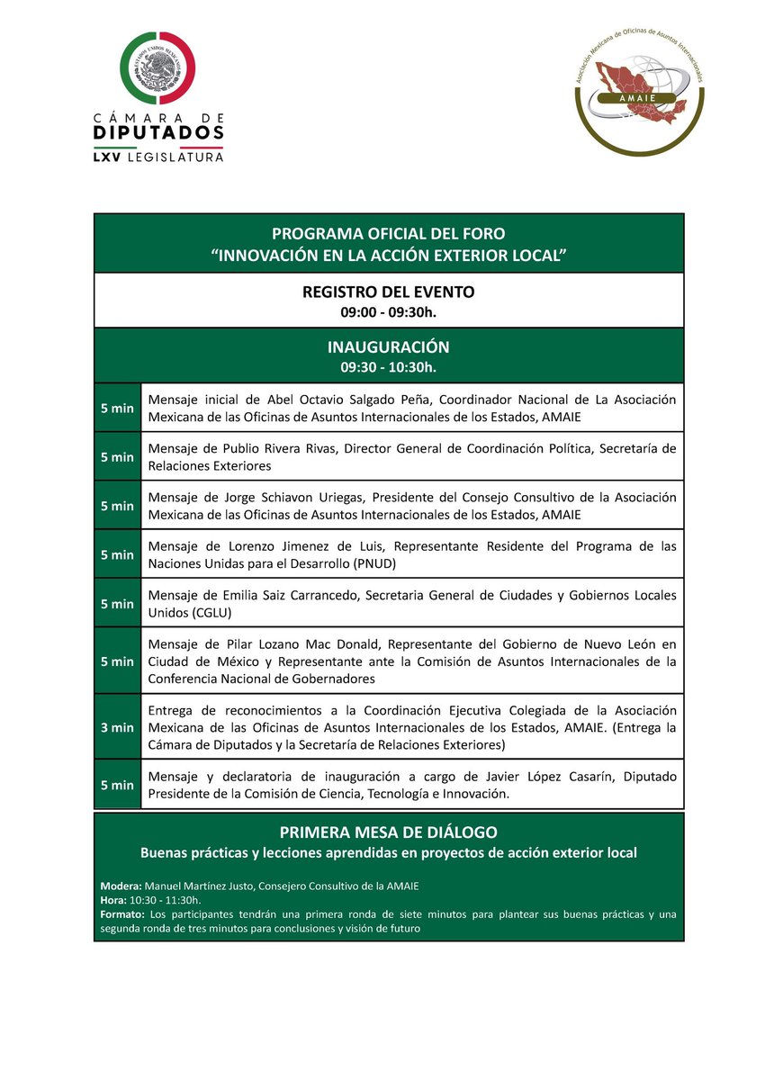 jorgeschiavon's tweet image. Un honor participar en el FORO NACIONAL DE LA  @Amaie_Mexico “INNOVACIÓN EN LA ACCIÓN EXTERIOR LOCAL” en @Mx_Diputados como Presidente de su Consejo Consultivo, representando a academia y @iberori. La acción internacional de los gobiernos locales es una necesidad, no una opción.
