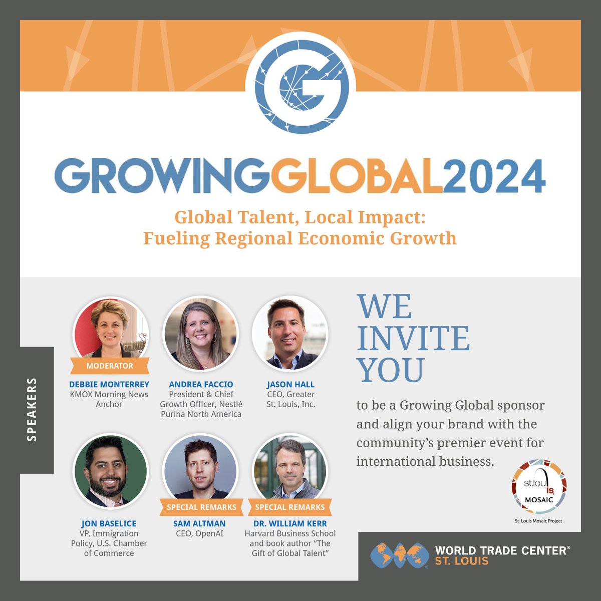 WTC St. Louis (@wtcstl) on Twitter photo Join us Wed Sept 25 for <a href="/WTCSTL/">WTC St. Louis</a> Growing Global 2024! This year's theme is Global Talent, Local Impact: Fueling Regional Economic Growth. Sponsorship Opportunities available #STLGrowingGlobal <a href="/STLMosaic/">STL Mosaic Project</a> <a href="/STLPartnership/">STLPartnership</a> Details & Registration: conta.cc/46snnct Join us Wed Sept 25 for <a href="/WTCSTL/">WTC St. Louis</a> Growing Global 2024! This year's theme is Global Talent, Local Impact: Fueling Regional Economic Growth. Sponsorship Opportunities available #STLGrowingGlobal <a href="/STLMosaic/">STL Mosaic Project</a> <a href="/STLPartnership/">STLPartnership</a> Details & Registration: conta.cc/46snnct