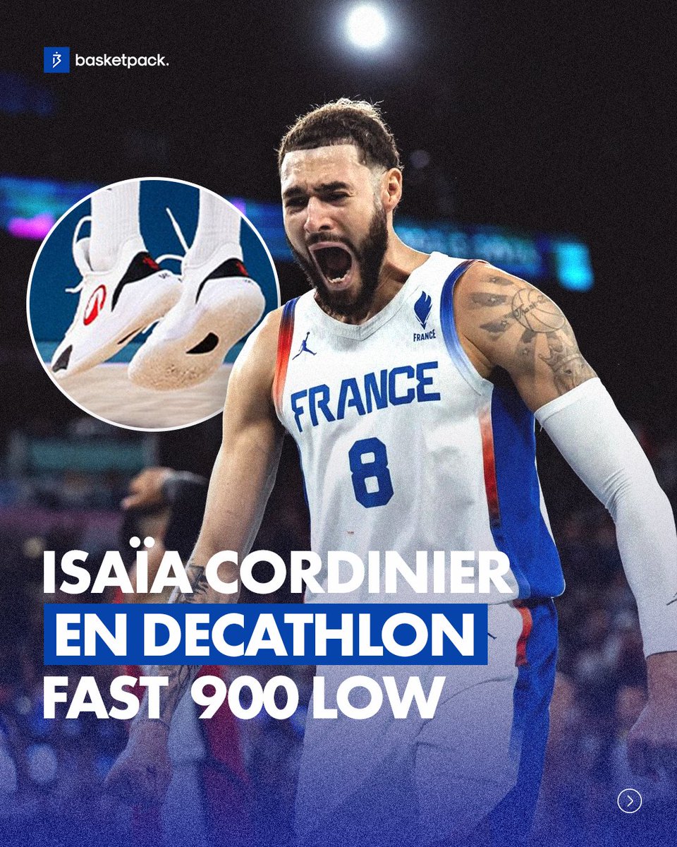 MERCI ISAÏAAAA ! 🇫🇷

La France s’est qualifiée en finale des Jeux Olympiques de #Paris2024 avec un <a href="/izaycordinier/">Isaïa Cordinier</a> en feu ! 🔥

16 points, 7 rebonds et 2 passes décisives pour Isaïa. Il portait sa Fast 900 Low de <a href="/Decathlon/">Decathlon</a> qui l'a sûrement bien aidée pendant le match ! #FRALL