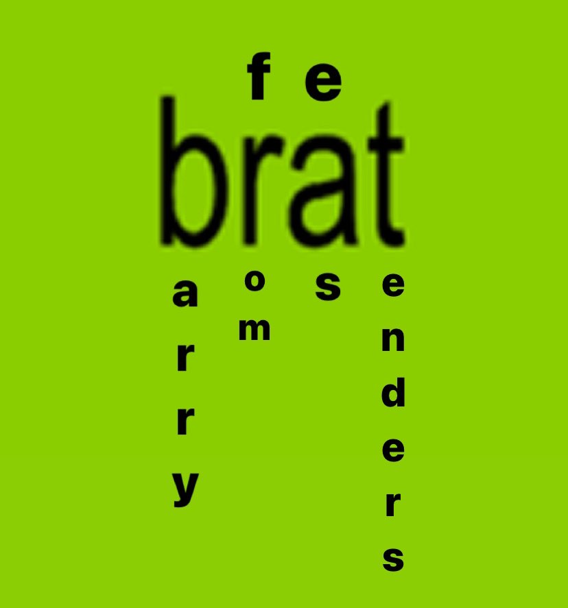 Yeah I’m having a Brat summer: