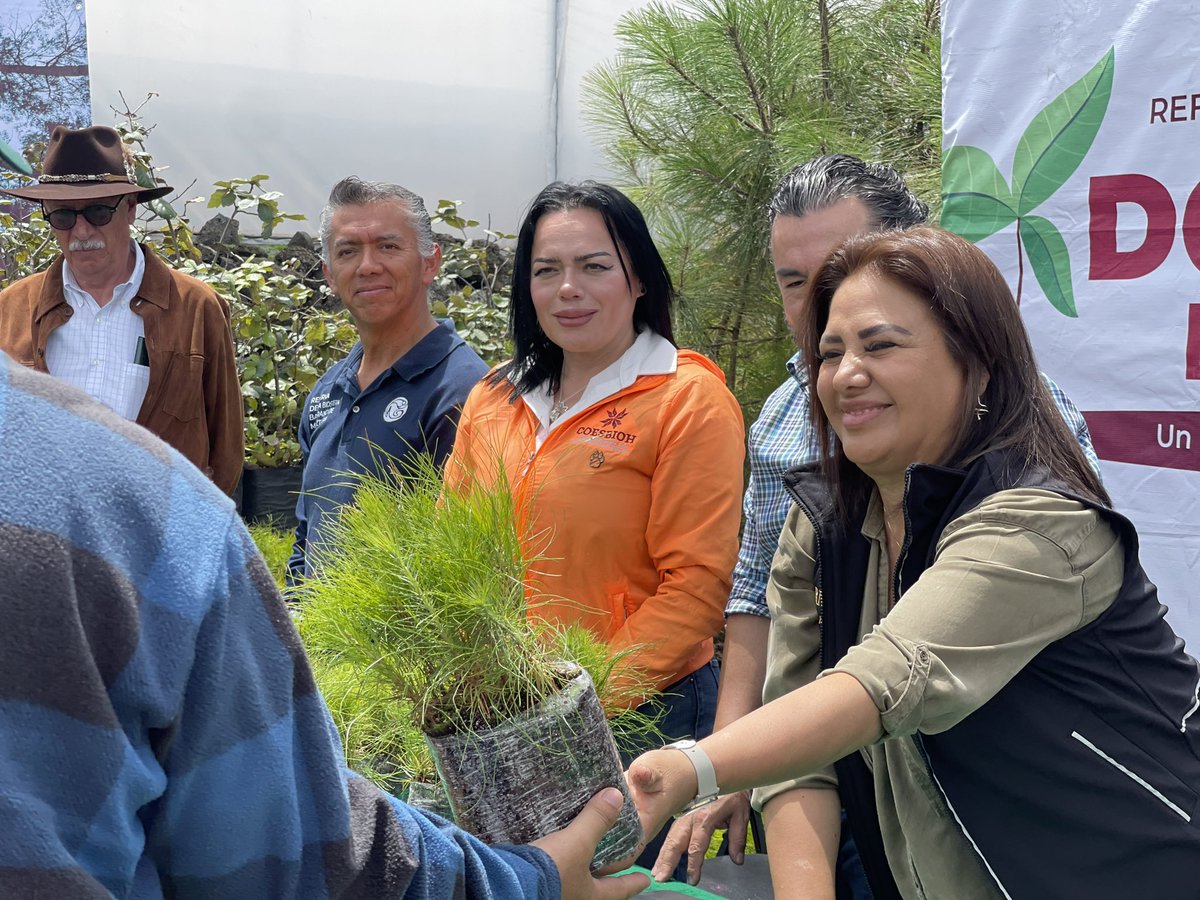 coesbioh's tweet photo. Para construir pulmones verdes y transformar con la reforestación, la ciudadanía es una parte fundamental y Singuilucan siempre se ha distinguido por su gran colaboración en temas ambientales. https://t.co/PyEy33IORN