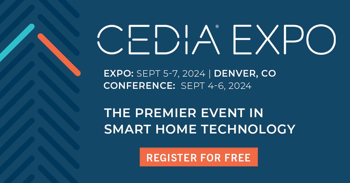 Join us at CEDIA Expo in Denver, September 5-7! Stop by booth C1424 to explore our latest innovations, connect with industry experts, and network with top professionals. Need a pass? We've got you covered—claim yours on us! See you there! 

zurl.co/TUCG