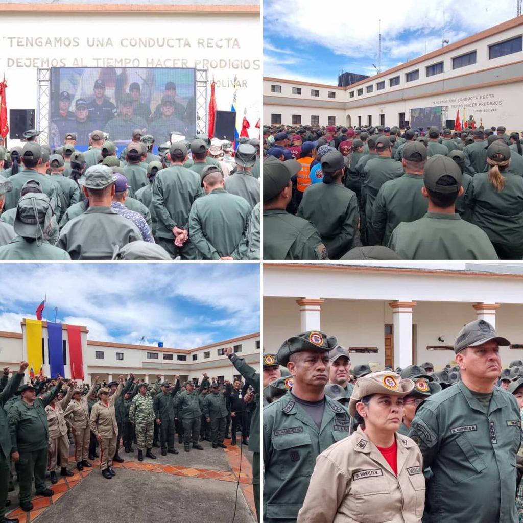 🔁 GJ <a href="/dhernandezlarez/">GJ. Domingo Hernández Lárez</a>: Esta es la Fuerza Armada Nacional “BOLIVARIANA” la misma con el Libertador al frente que peleó y venció en Junín y Ayacucho. ¡No se equivoquen! #IntegrarEsVencer #FANB