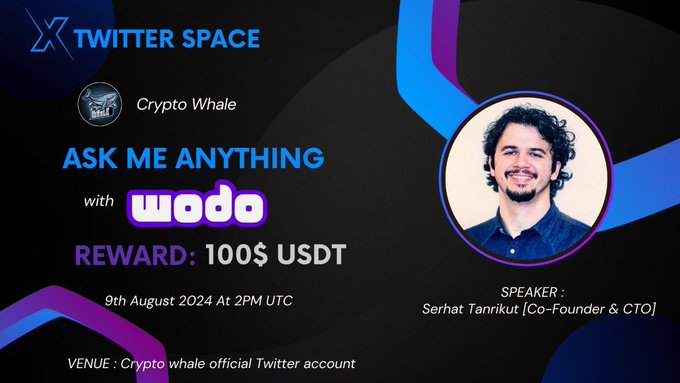 ama_tracker's tweet photo. 🪩@CryptoWhale1988 and @wodoio will hold AMA session!
#Crypto Whale Global is community where people gather and learn about Crypto as well as Block Chain.
#Wodo Network is a next generation tech company that offers a wide range of solutions and APIs to adopt #blockchain.
⏰August 9, 2 PM UTC
📌https://t.co/Q2M5MtJnyy
#AmaTracker