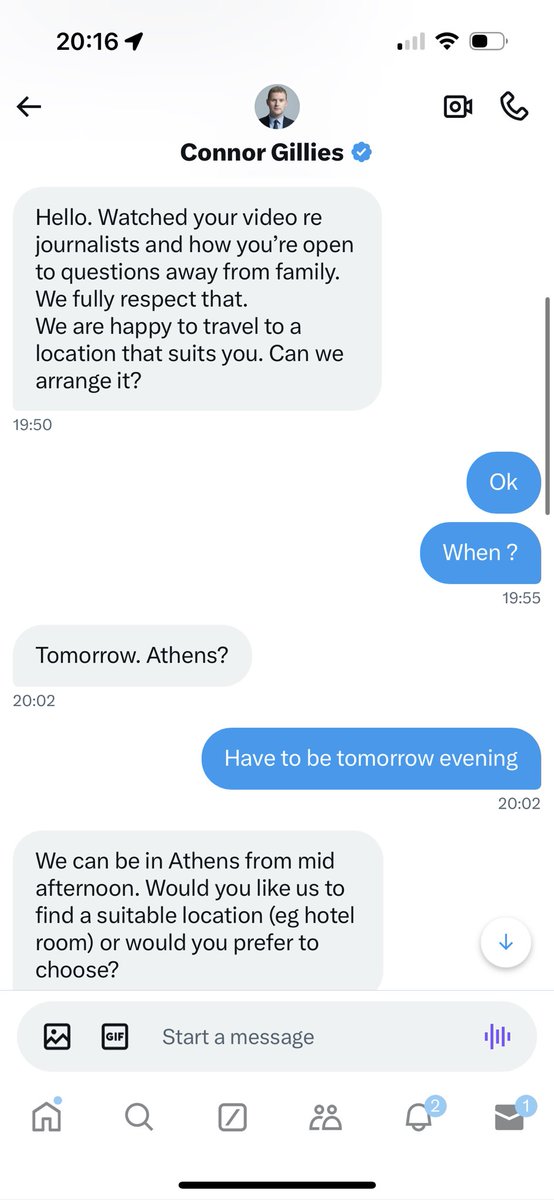TRobinsonNewEra's tweet photo. Sky news have flown @ConnorGillies to Athens to meet me when I’m not even there 🤡 Why would I participate in an interview with fake news https://t.co/KX9dnLbBD8