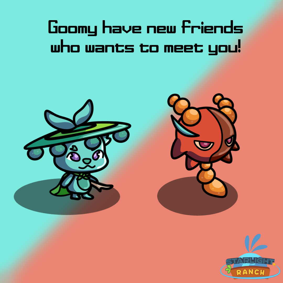 starlight_ranch's tweet photo. Guess what came out of the crops.
New friends are waiting to live new adventures with you!  

#indiegame #indiedev #IndieGameDev #starlight https://t.co/p94hVj2rL7