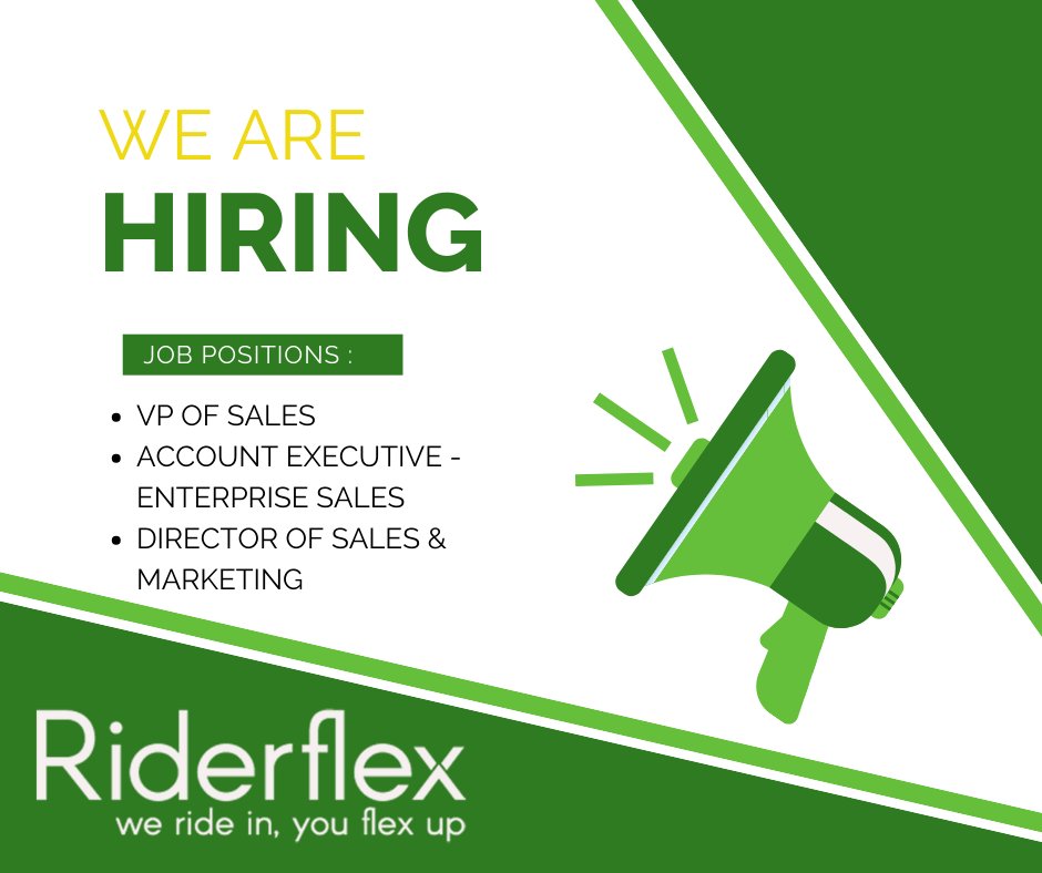 Are you ready to take your sales career to the next level? Check out these amazing opportunities in the Agritech and Warehousing industries.

riderflex.applytojob.com/apply/

#SalesJobs #CareerOpportunities #Riderflex #JobSearch #Agritech #SalesCareers #DenverJobs