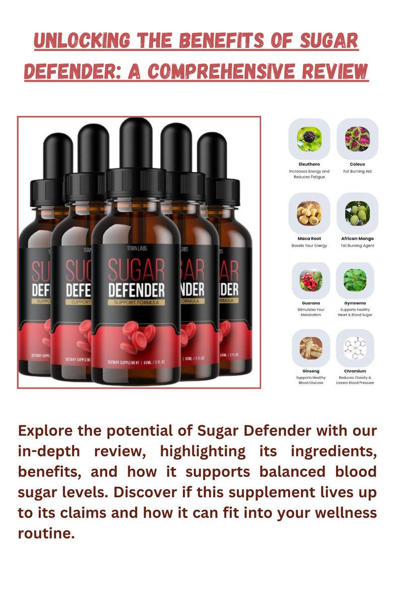 weightft's tweet image. The Science Behind Sugar Defender: Does It Really Support Healthy Glucose Metabolism?

bit.ly/4dC5J8i

#SugarDefender
#BloodSugarSupport
#SupplementReview
#HealthyMetabolism
#GlucoseControl
#WellnessJourney
#BloodSugarBalance
#DiabetesSupport
