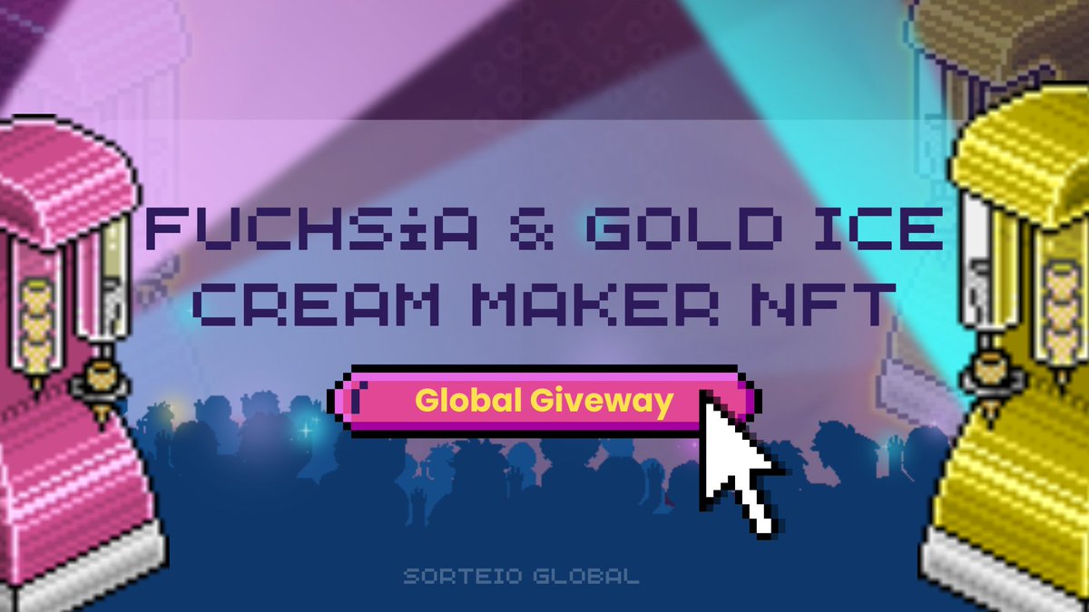 joawzim's tweet photo. 💛🌐 GLOBAL DRAW / SORTEIO GLOBAL 🌐🩷

GIVEAWAY WORTH 2 NFT ICE CREAM MAKERS!
2 WINNERS

💛 1st  place Gold Ice Cream Maker
🩷 2nd place Fuchsia Ice Cream Maker

🍦 RULES
1. Follow @OAbigair 
2. Tag 3 friends
3. RT &amp; LIKE
4. Coment #Habbo

🌐 RESULT 08/31
GOOD LUCK! https://t.co/UXbGqPueFh