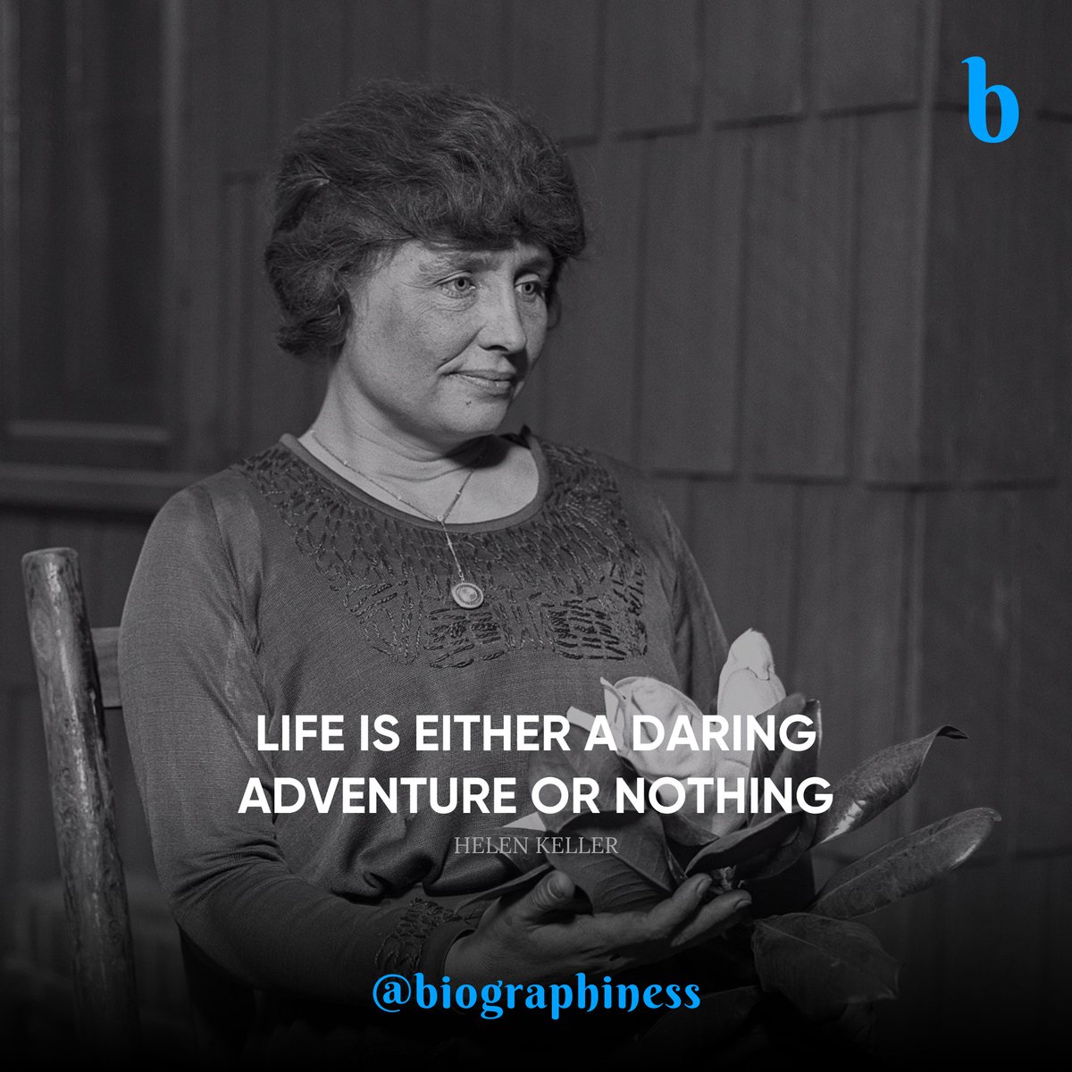 biographiness's tweet photo. Embrace the thrill of life’s journey 🚀✨

#Biographiness #Biograghines #DaringAdventure #LiveFully #HelenKellerQuotes #LifeQuotes #AdventureSeeker #InspirationDaily #CourageToLive #NoFearJustLife #ExploreEveryday #QuoteOfTheDay https://t.co/eSSLxRQ6tM