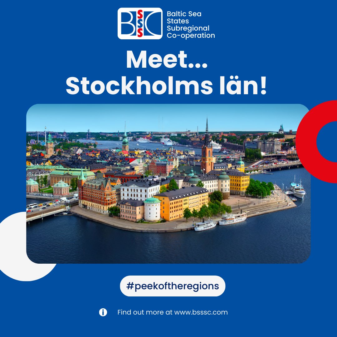 Meet...Stockholms län!
🗺️ Home to over 2.4 million people, includes Stockholm and 25 municipalities.
🏞️ Explore 30,000 islands in its archipelago and the stunning Lake Mälaren.
💼 Thrives in IT, finance, media and life sciences.
#Sweden #BSSSC #peekoftheregions