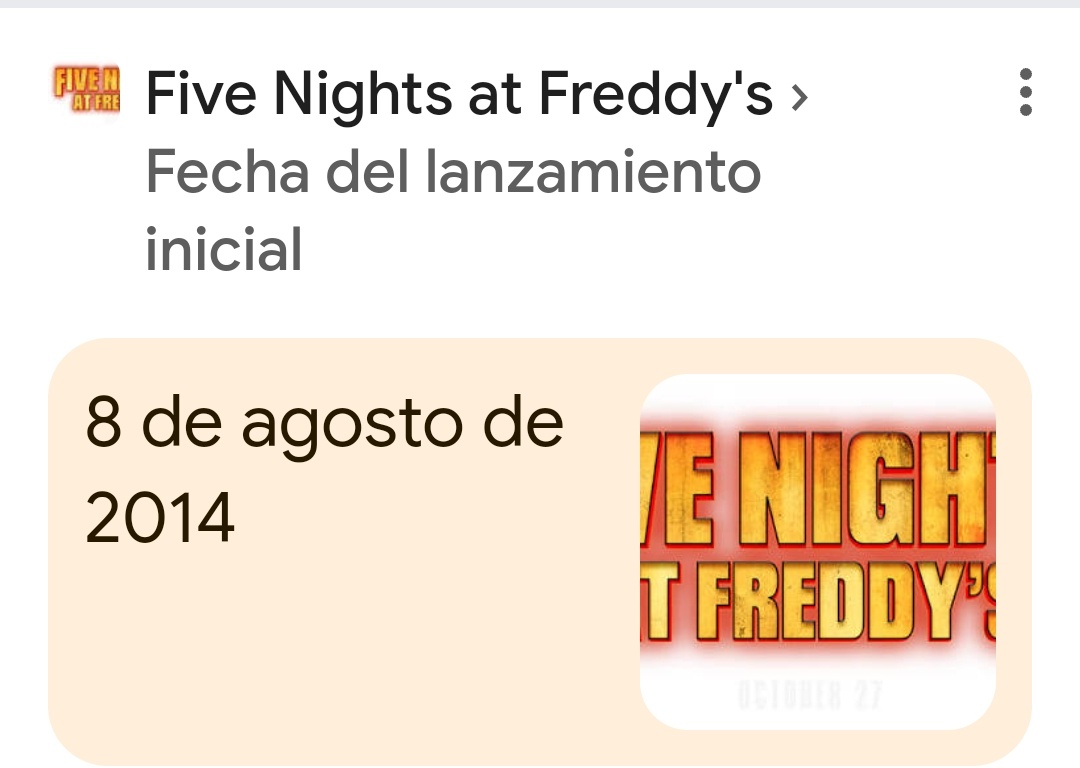 Hoy es el único día que puedes retwittear esto :')

FNAF jamás volverá a cumplir 10 años.
#FNAF #FNAF10thAnniversary