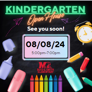 Kindergarten Open House is TONIGHT!  We can't wait to see you!