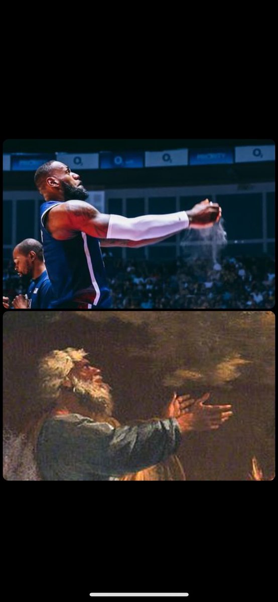 LeBron James vs. Noas offer av Nicolas Poussin, mitten av 1700-talet