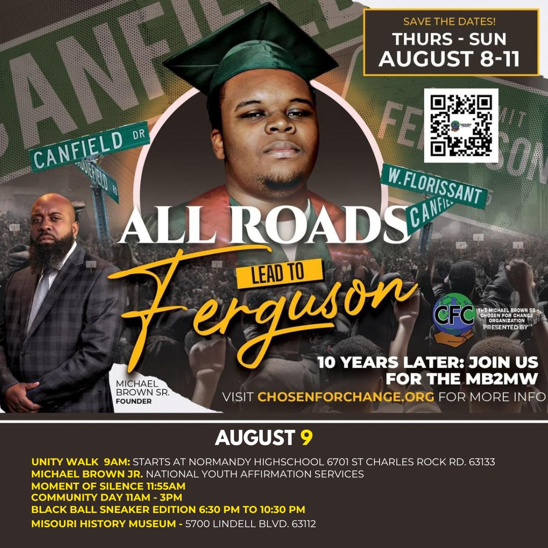 FamUnitedapb's tweet photo. 🚶🏽‍♀️ Families United is honored to join Michael Brown Sr. on August 9th for 'All Roads Lead to Ferguson.' ✊🏽 Let's unite in solidarity and remembrance. Join us and make your voice heard! 🔊 https://t.co/vjALvhlPWH