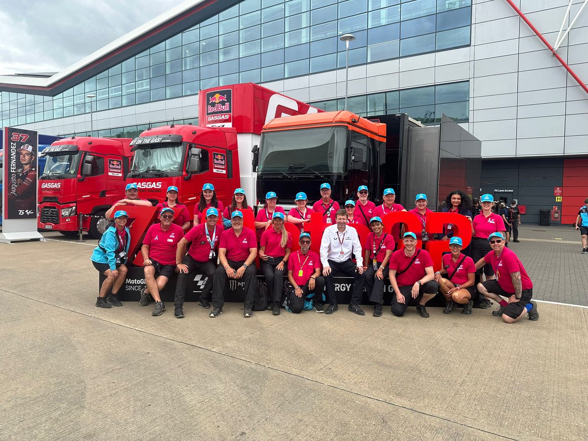 Connor0744's tweet image. Another event working at Silverstone complete ✅🏍️ 

Being part of the team to take the flag onto the grid for the national anthem was cool and scary, live on tv! Imagine getting to cool that place ‘work’ a few times a year 😌