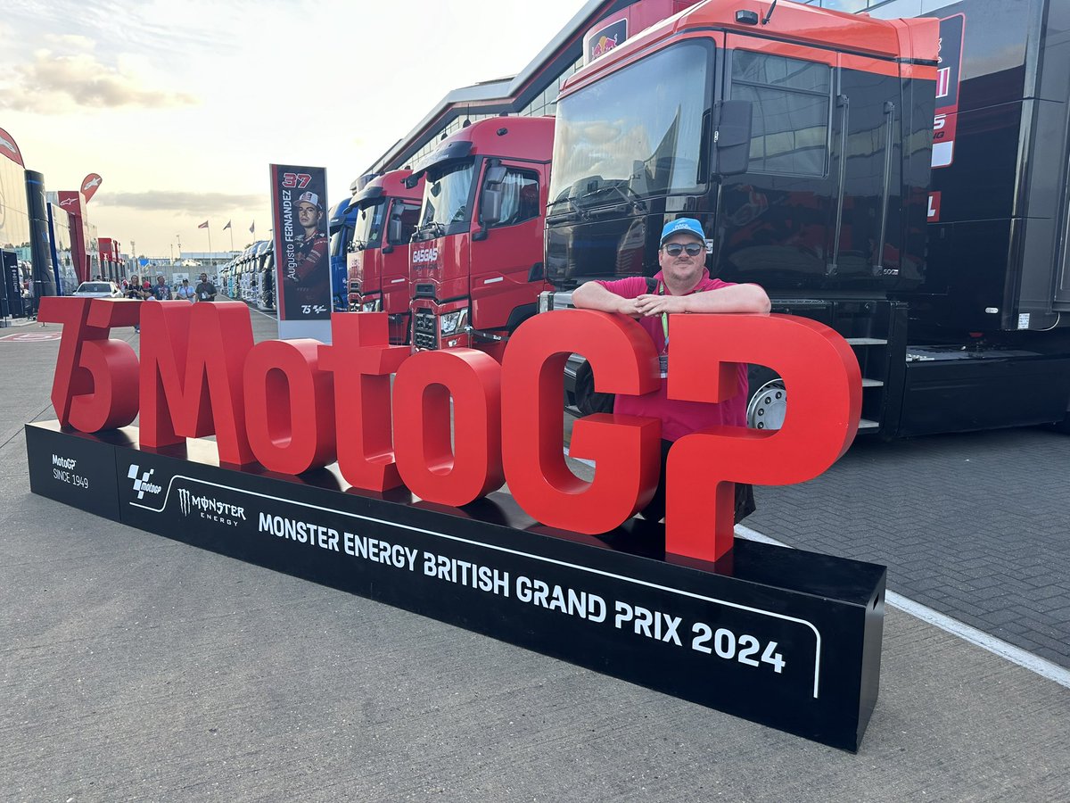 Connor0744's tweet image. Another event working at Silverstone complete ✅🏍️ 

Being part of the team to take the flag onto the grid for the national anthem was cool and scary, live on tv! Imagine getting to cool that place ‘work’ a few times a year 😌