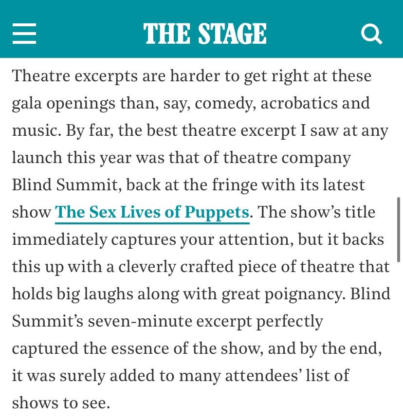 Blind Summit Theatre tweet media