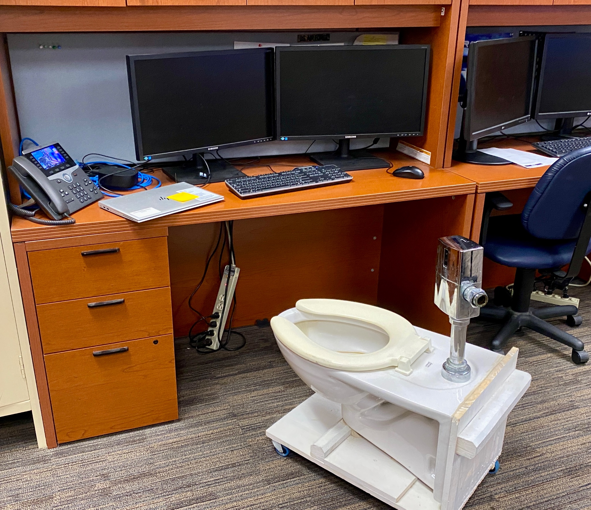 Tropical Cowboy of Danger on X The toilet chair is one of my finer creations a repurposed toilet that was going to be discarded after a remodeling project at headquarters. I built