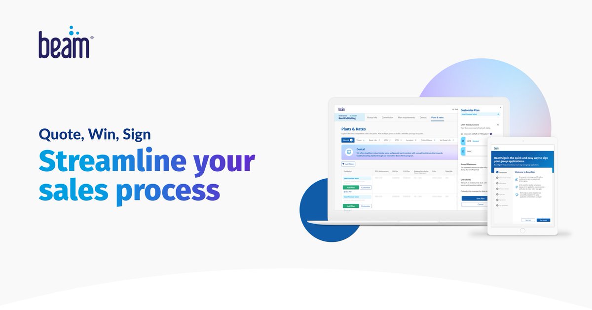Get instant quotes and sign contracts all in one place with Beam’s online platform. You can quote, win, and sign in one meeting with Beam. bit.ly/4aiz9Hv