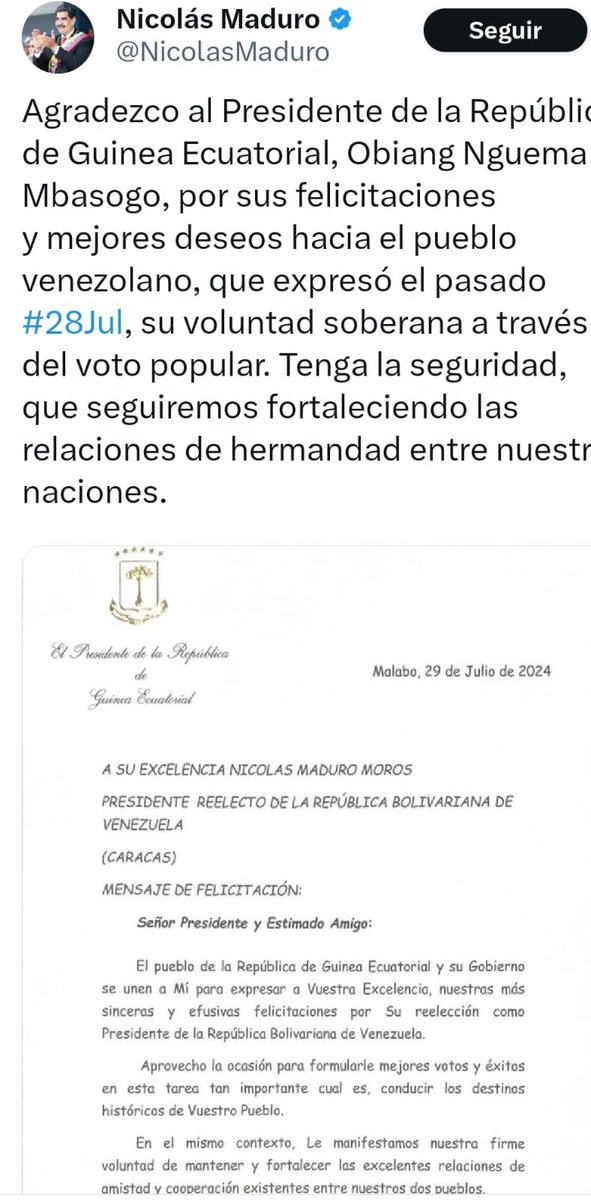 patriciajaniot's tweet photo. Los gobiernos de @petrogustavo, @LulaOficial y @lopezobrador_  no han reconocido la reelección de Nicolás Maduro. Más bien, por lo que publica la @CancilleriaCol, los tres gobiernos piden que el Consejo Nacional Electoral muestre los resultados por mesa de votación y respeten así, la voz del pueblo venezolano. 
Maduro, hasta ahora, ha hecho oídos sordos. Sigue esmerado en buscar apoyos, pero le ha tocado ir lejos y esperar mucho. 
Por otro lado, más de 500 políticos y líderes conservadores reunidos en el Foro América Libre le piden a los tres países con gobiernos de izquierda que no se queden callados. Que denuncien la represión, que promuevan un mecanismo de negociación justo y aseguren la aceptación de los resultados de las votaciones del 28 de julio.
#Venezuela