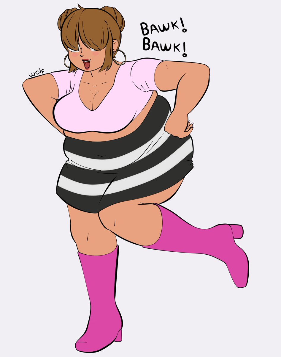 Commission!!!
A commission asked by @Trishdev2
She asked me to make Bimbo trish but hypnotized, big and doing the chicken pose. I must say I love the result 👀

#commission #art #animegirl #chubby #hypnosis #hypnokink #animeart #mangaart #sai2 #painttoolsai2 #bimbo #bimbofication