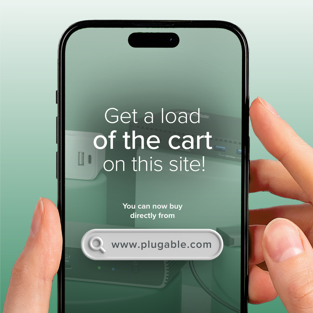 You can now buy directly from Plugable. Enjoy expert advice, fast, free shipping, and friendly, North America-based support. Buying direct means fewer shipping steps and more personalized assistance.

Learn more at plugable.com/blogs/news/sho…