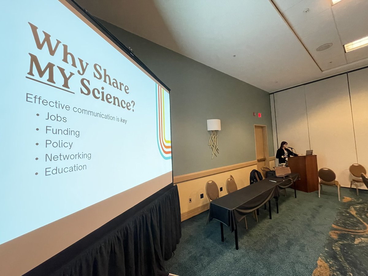 S/out to everyone who came out to my #scicomm workshop at #ESA2024! So grateful to be a part of <a href="/ESA_SciComm/">ESA Communication and Engagement Section 💧</a> and do what I love ❤️

Now time to go home &amp; recovery from an exciting week of ecology &amp; scicomm😴