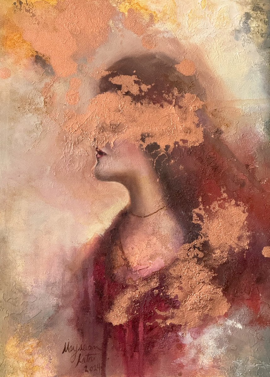 Mixed Media on canvas 28-37 CM 

#figurativeart #portraitart