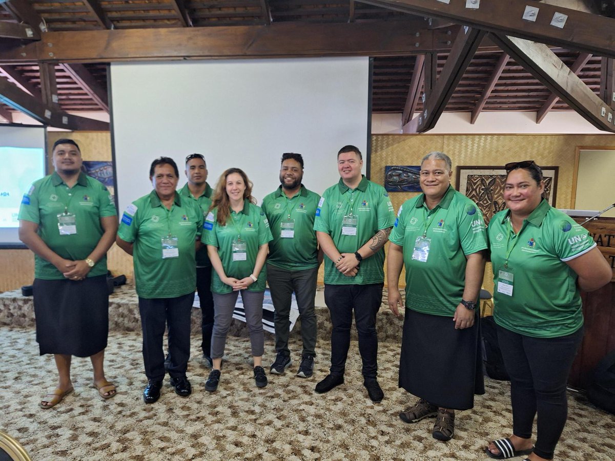 UNOCHA_Pacific's tweet photo. Grateful to EMCI and @CookIslandsGov for inviting  OCHA to the #ExerciseUriiaToru2024, a 3-day table top SimEx on Cat 3 Cyclone response. Happy to collaborate with national agencies, @islands_red, NEMA, SPC, NZ, AU, and partners to support emergency response in the Cook Islands🤝🏿 https://t.co/2AhAbuOUwA