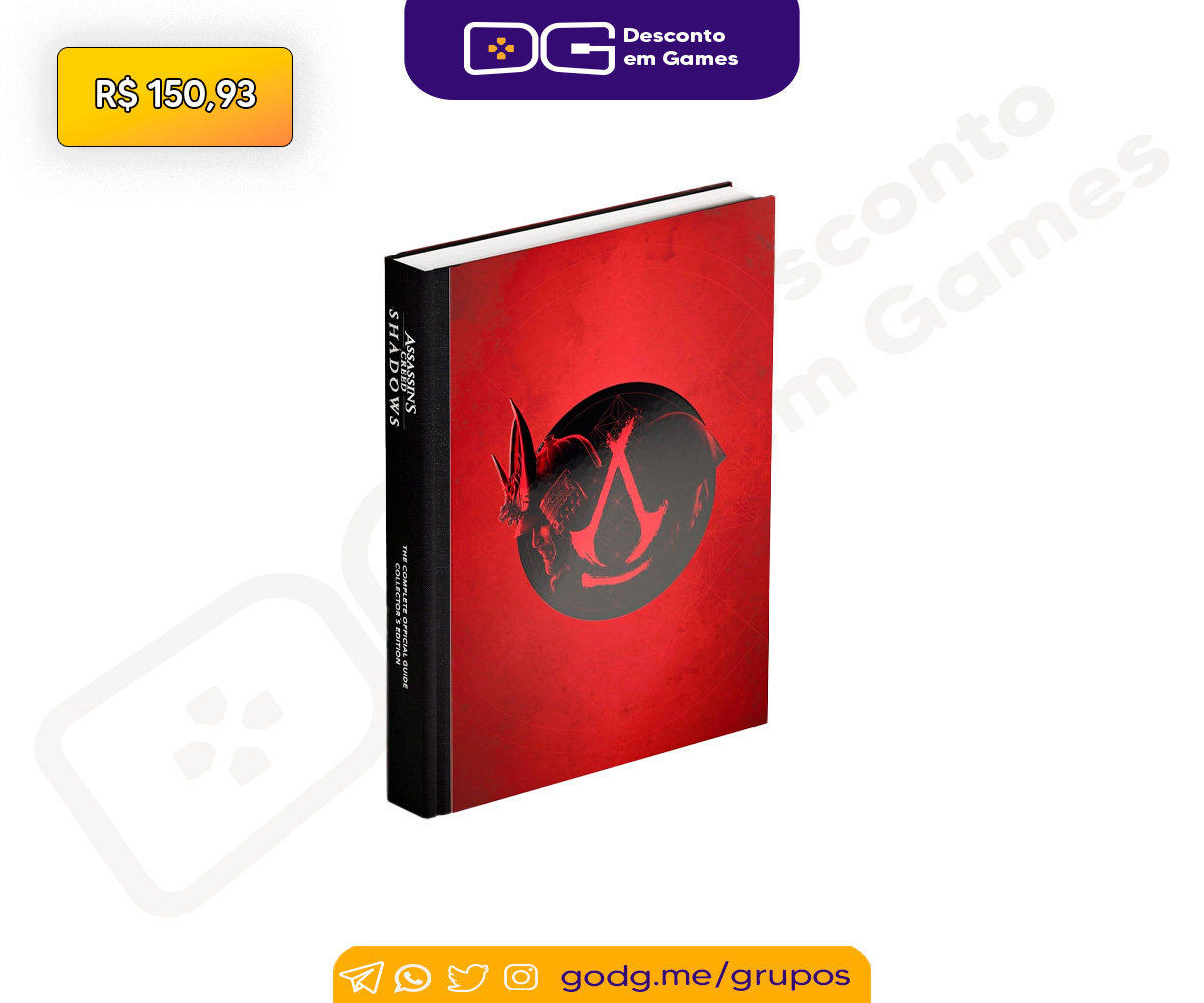 DescontoemGames's tweet photo. Pré-Venda Assassin's Creed Shadows - The Complete Official Guide: Collector's Edition - Capa Dura - (Amazon)

👉 https://t.co/Rr5lDSWgvK
🏷 Cupom: OITAVAS20
R$ 150,93 em até 5x
Frete Grátis

-Cupom exclusivo para clientes PRIME selecionado https://t.co/qWA1TZex8d
