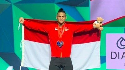 jurnalbultang's tweet photo. Selamat Rizki. Medali emas kedua buat Indonesia di Olimpiade Paris 2024. https://t.co/qw624bKZI0