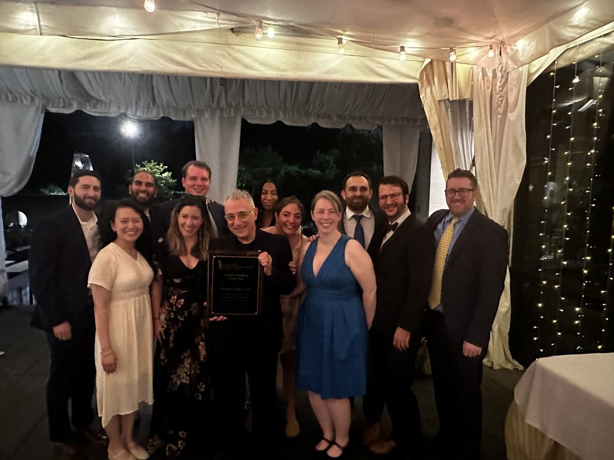 Last but not least the Trauma Attending of the Year Award went to the ONE &amp; ONLY … the BOSS … Dr. Scalea!!!!