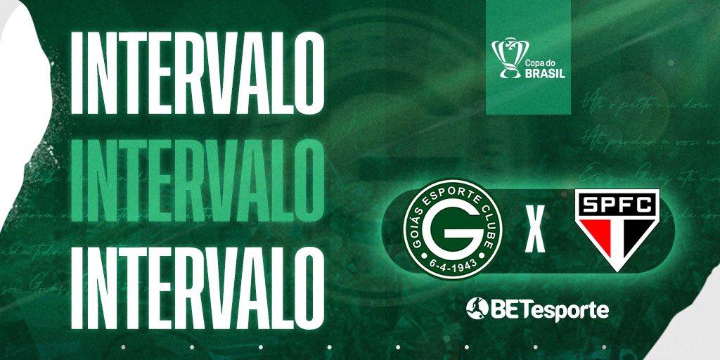 goiasoficial's tweet photo. Intervalo de jogo.

#GOIxSAO (0x0)
#CopaDoBrasil https://t.co/AKa0uzHi52