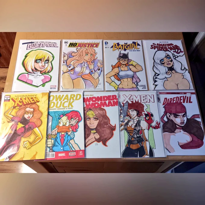 Got a bunch of original art and blank covers from 2018/2019 during my final run selling at cons. Anyone in the US wanna buy any of it? 