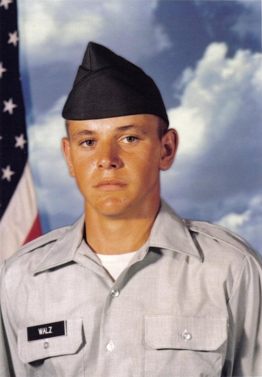 Gov. <a href="/Tim_Walz/">Tim Walz</a>'s trailblazing record:
—24 years in the military
—Highest ranking enlisted soldier to ever serve in Congress
—Ranking member of House Veterans’ Affairs Committee
—Early advocate for repealing “Don’t Ask, Don’t Tell”
—Passed veterans’ suicide prevention legislation