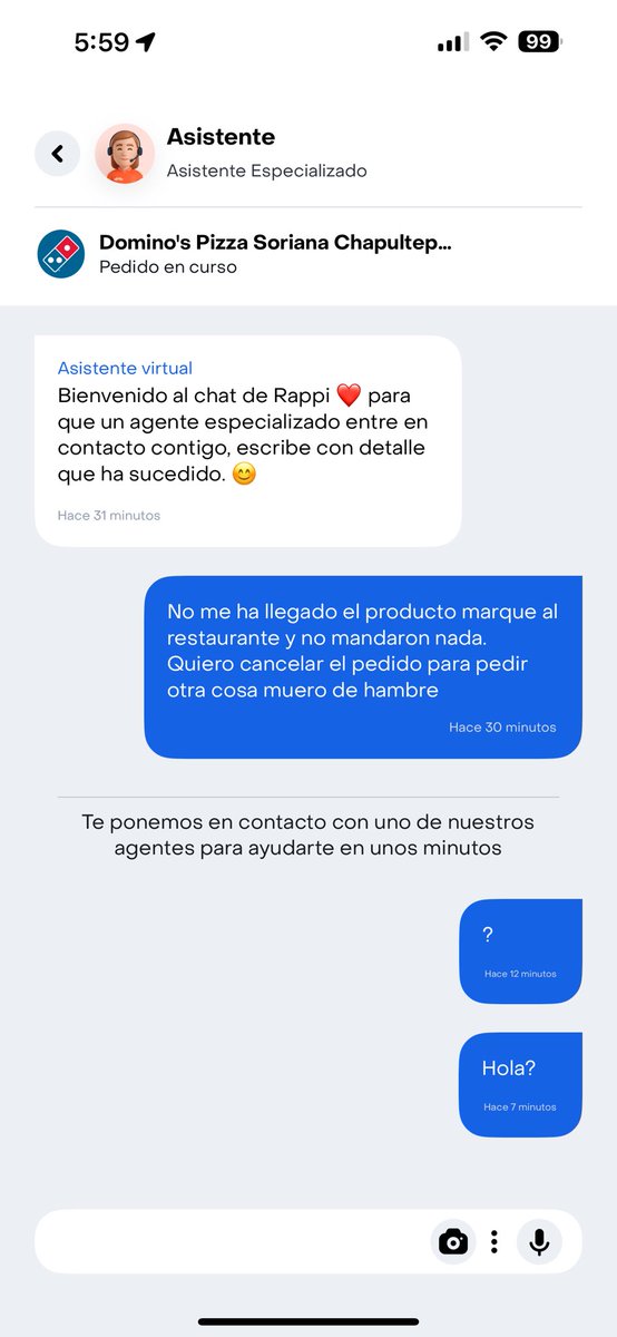 e_tepepa's tweet photo. @RappiMexico que chow papi. Pidieron el día o qué? Si no para que pida por @UberEats https://t.co/SVXeq7lIaN