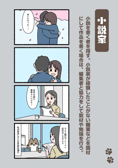 #ぱんだにあ 先生の『#ねこのおしごと』。
第105回は「#小説 家」です。
https://t.co/jDs0MdNiRO 