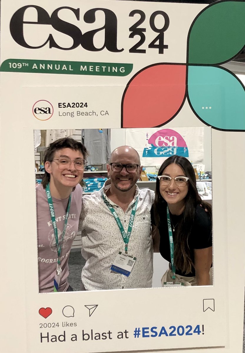TimAssal's tweet photo. My grad students rocked their talks at #ESA2024 @kentstategeog!!! #proudadvisor https://t.co/RY1lBoypTA