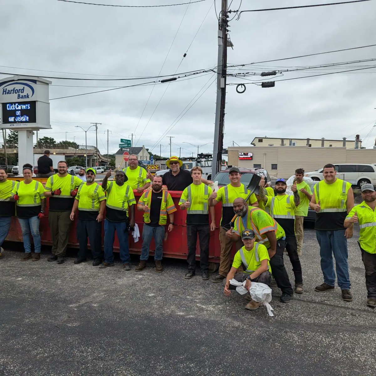 PatrickMcGrady's tweet photo. Starting on Wednesday, the City of Aberdeen partnered with our friends at Maryland State Highway Administration and Horne Concrete to take steps to prevent flooding of the businesses at W Bel Air and Route 40. https://t.co/pK90WAWA9y