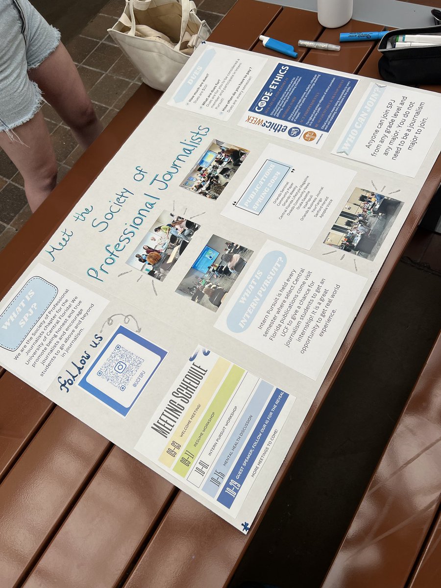 eric_adelson's tweet photo. It’s almost time! Prep for the ⁦@ucfspj⁩ table at Opening Knight! https://t.co/ZgQodwx8Hr