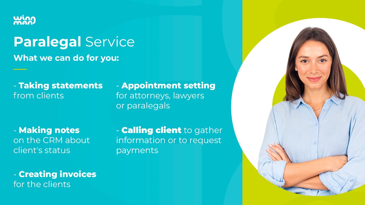 WingmanSupport's tweet photo. Within our premium services, we offer expert paralegal support👩‍💻✅

Don't miss the opportunity of a lifetime!

👉Visit our website now: https://t.co/EXBJxoy8QA 

#VirtualAssistant #LegalSupport #PremiumService #Paralegal https://t.co/Mof0a5bFi5