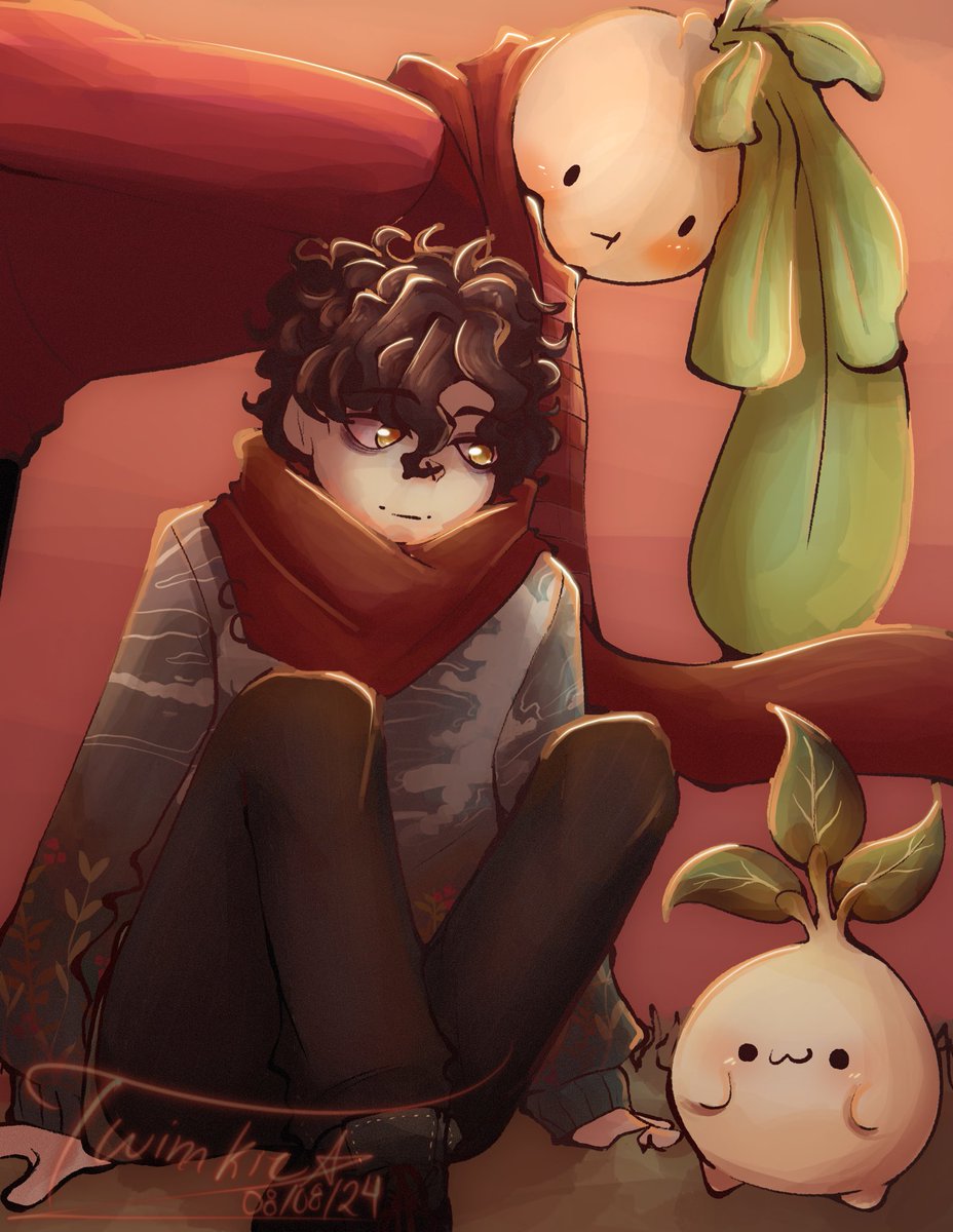 RaguBeast's tweet image. Congrats on debuting!!! I really wanted to draw that sweater… much fun drawing the leaflings again :] 
#5upFanArt