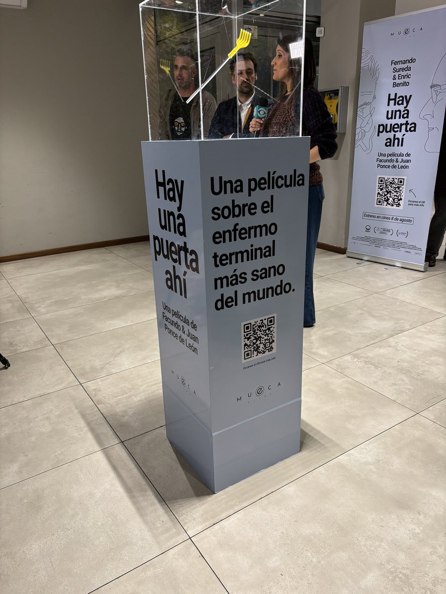 Una excelente película de no ficción,  que aborda el tema  de un paciente terminal con ELA, y a pesar de lo difícil e inevitable nos enseña sobre cómo transitarla. Mucha humanidad , súper recomendable. Felicitaciones Facundo y Juan Ponce De León de <a href="/MuecaFilms/">Mueca Films</a> No dejen de ir!👏👏