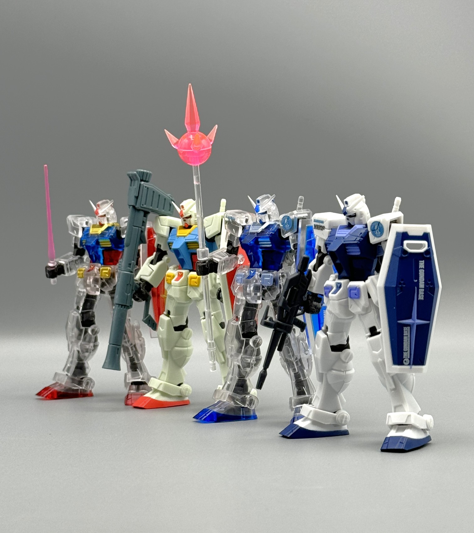 ガンダムベース限定カプセルアクション機動戦士ガンダム 4種類