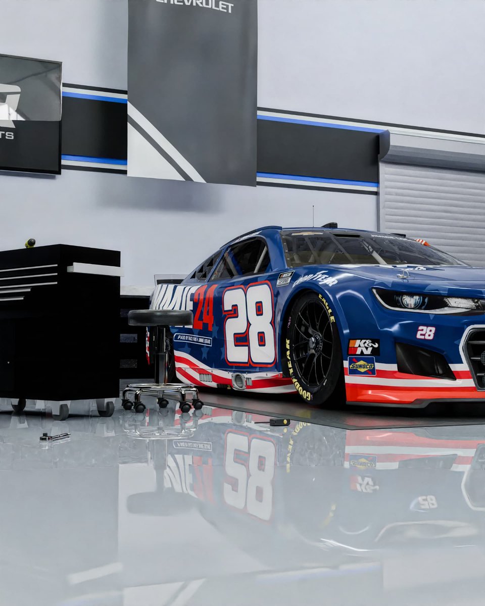 JimmieLogano's tweet photo. Just finished setting up my team's racing shop over the two week break. We got our car ready for Richmond this Sunday! #NASCAR #NASCARRacing https://t.co/cKyK5O5GtR